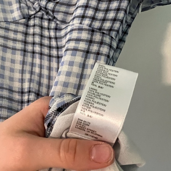 Urban Outfitters Gingham Spring Shower Chiffon Tie-Back Mini Dress - Picture 11 of 13